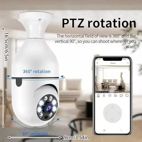 360° Light Bulb Security Camera