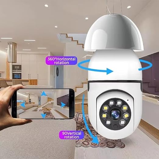 360° Light Bulb Security Camera