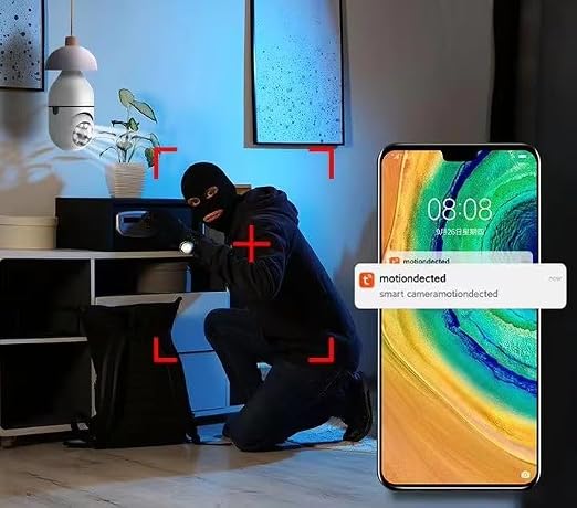 360° Light Bulb Security Camera