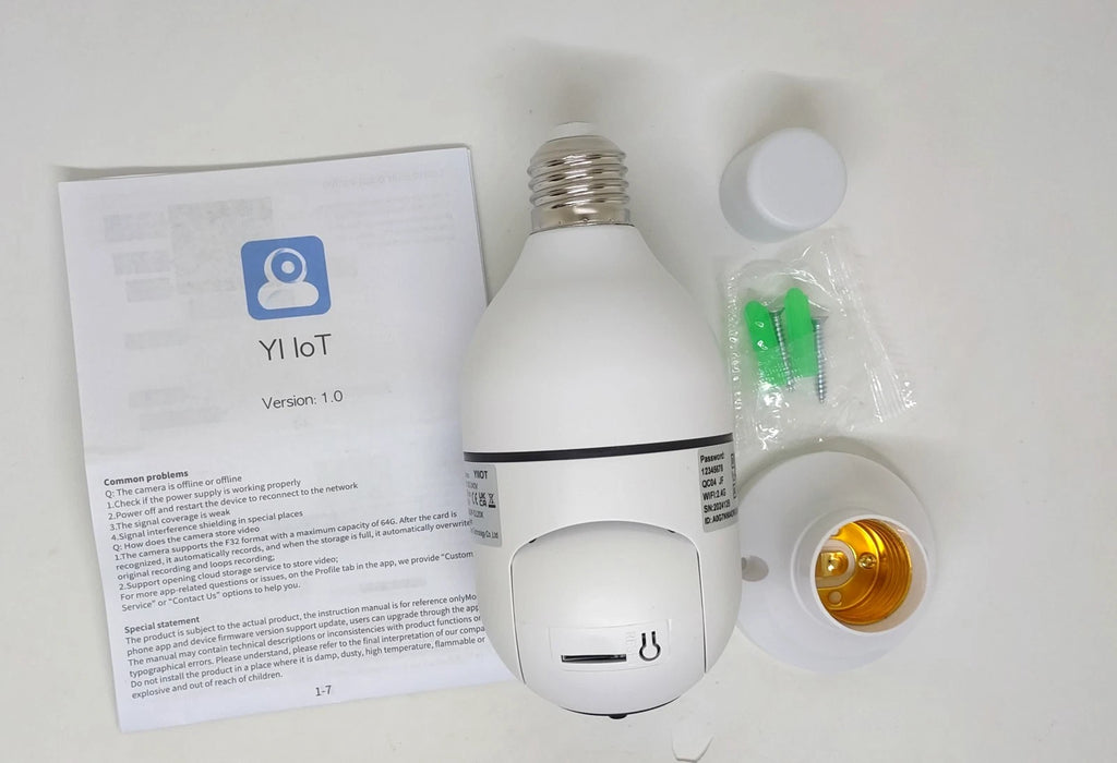 360° Light Bulb Security Camera
